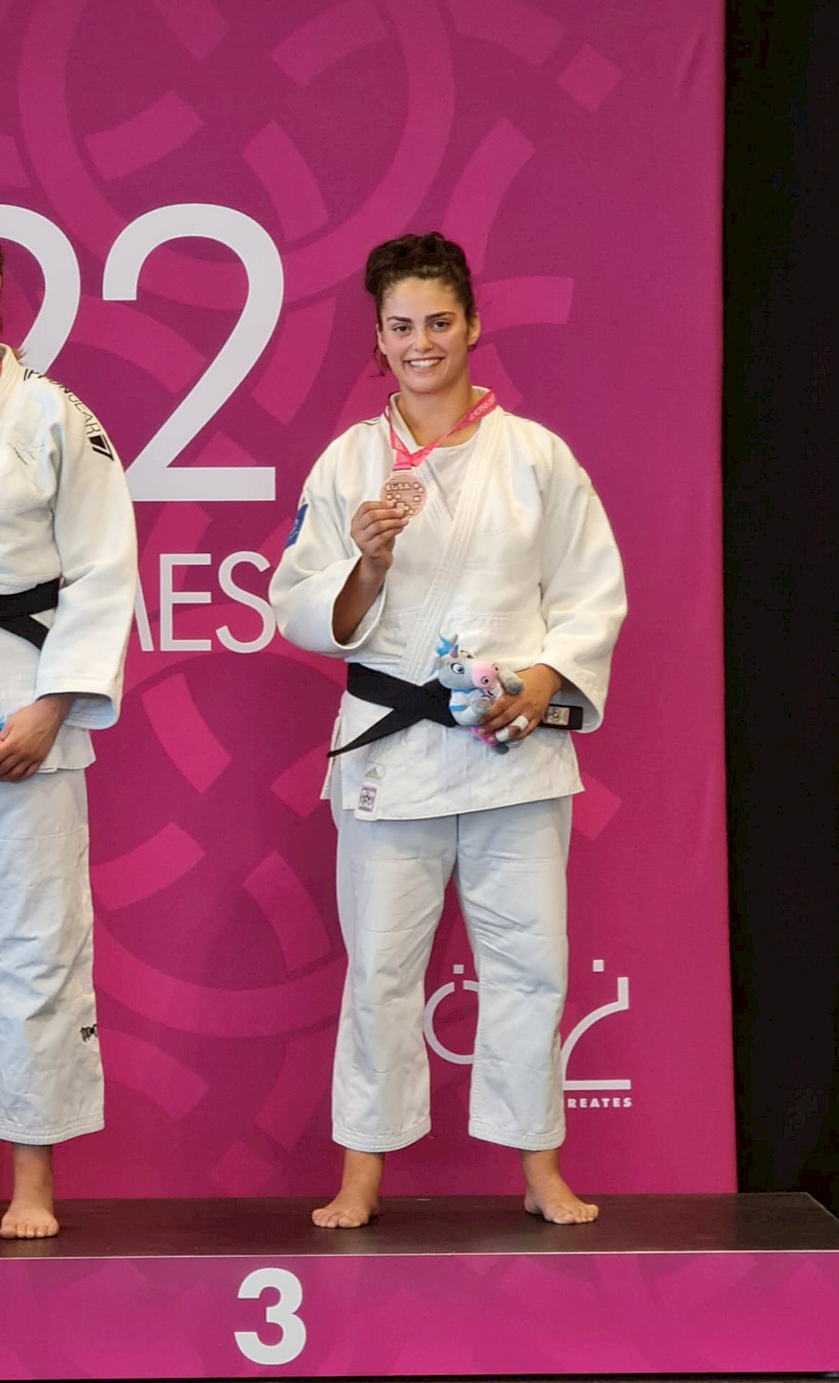 Beatriz Moreira conquistou o 3.º lugar no judo (-78kg)